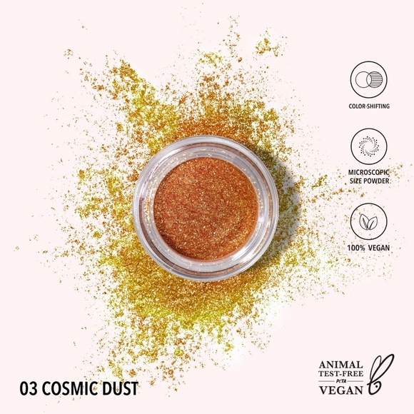 Moira Summer Look Starstruck Chrome Glitter Loose Eyeshadow Highlighter Powder - Picture 1 of 7